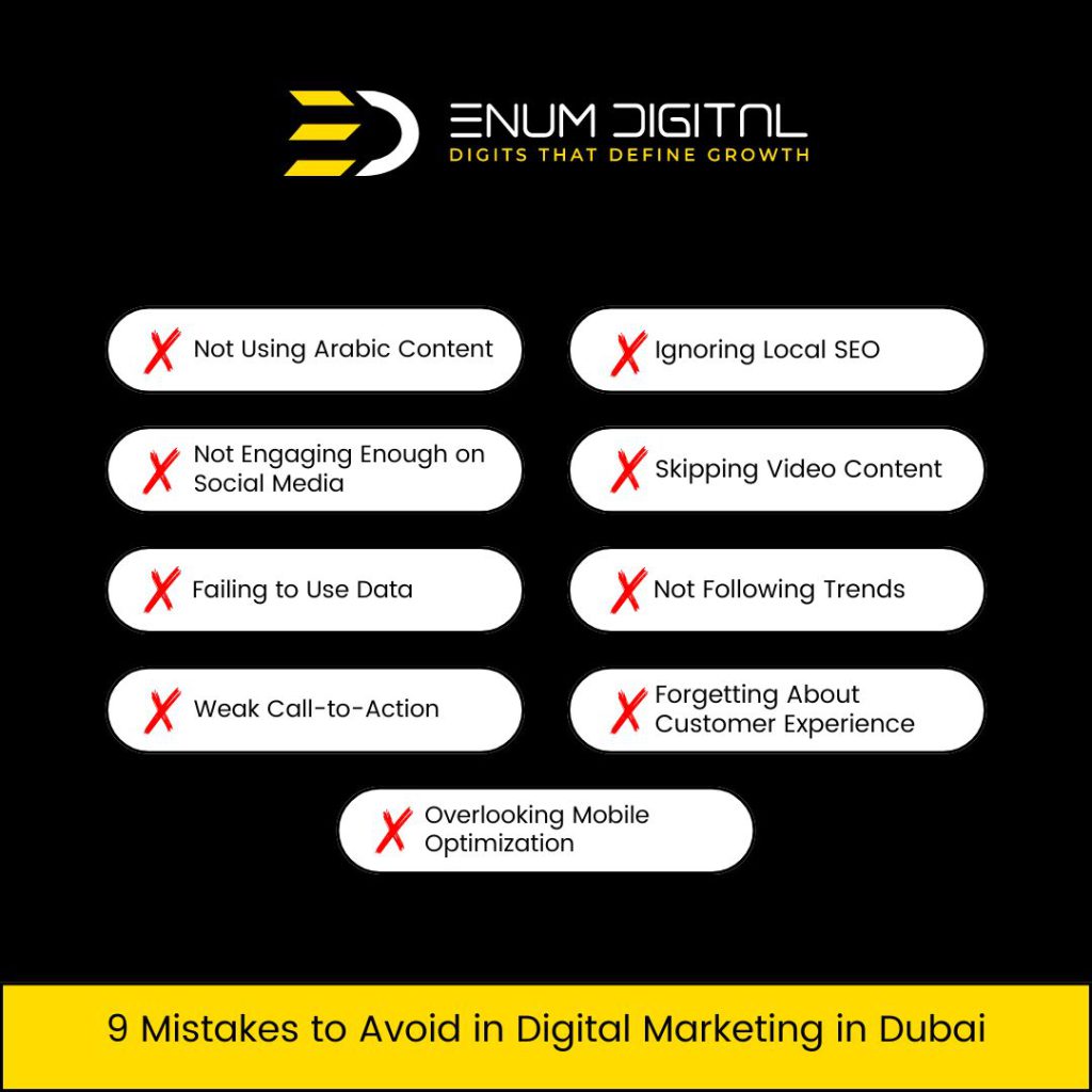 9 Mistakes to Avoid in Digital Marketing in Dubai